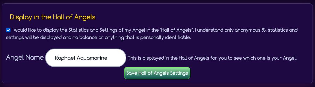 Angel Dashboard Example